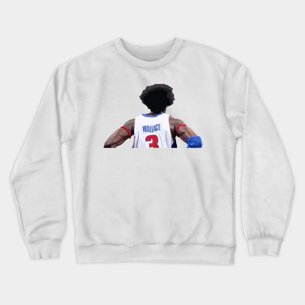 Ben Wallace of the Detroit Pistons Crewneck Sweatshirt by ActualFactual